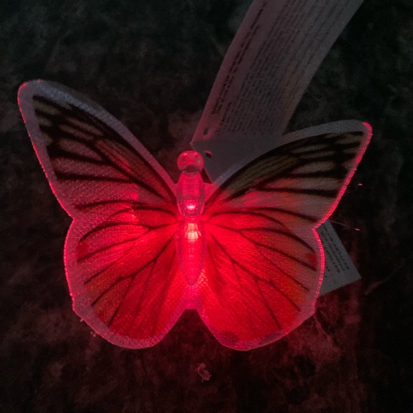 NWT LED Butterfly Clip Fiberoptic Decor - Picture 5 of 8